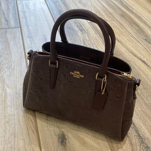 COACH brand new signature debossed handbag